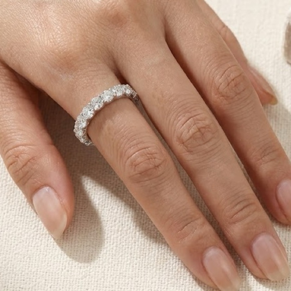 ✨ NEW! 1.04ct Moissanite Eternity Band - D Color - GRA Certified Size 9✨
